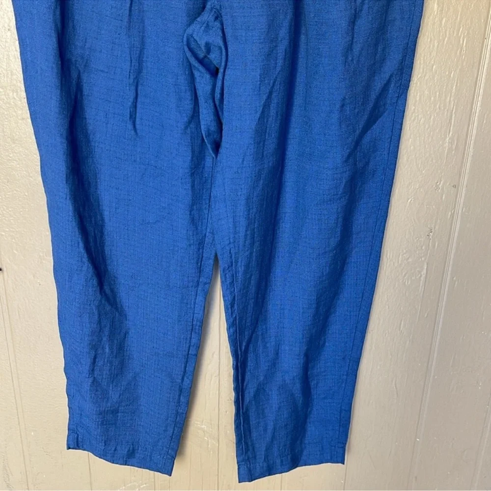 Eileen Fisher pleated linen pants